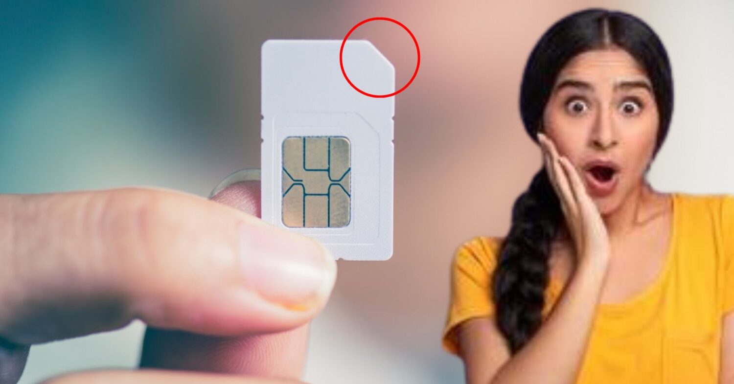 Why is there a corner cut on the SIM card