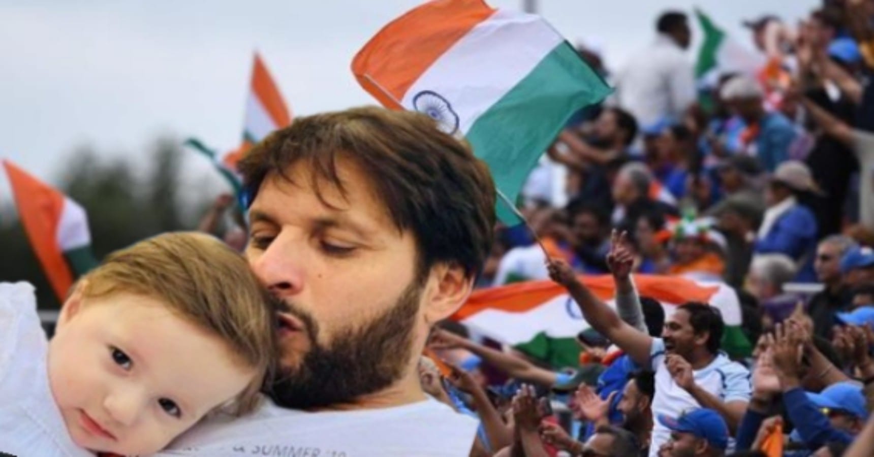 Afridi daughter indian flag