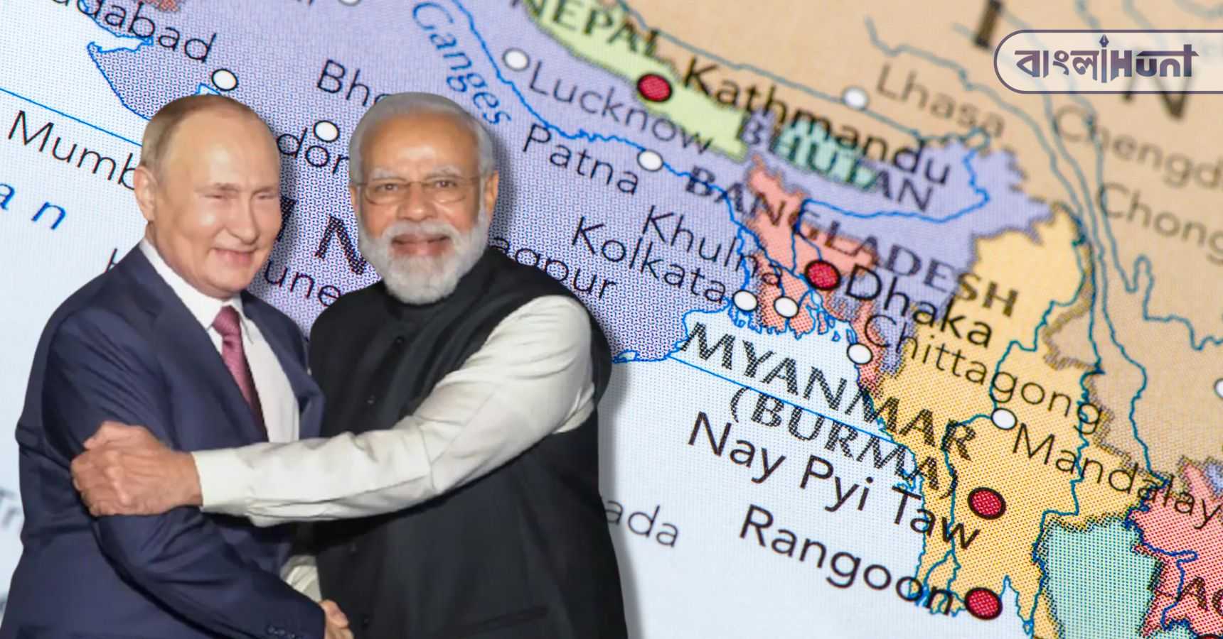 modi putin map