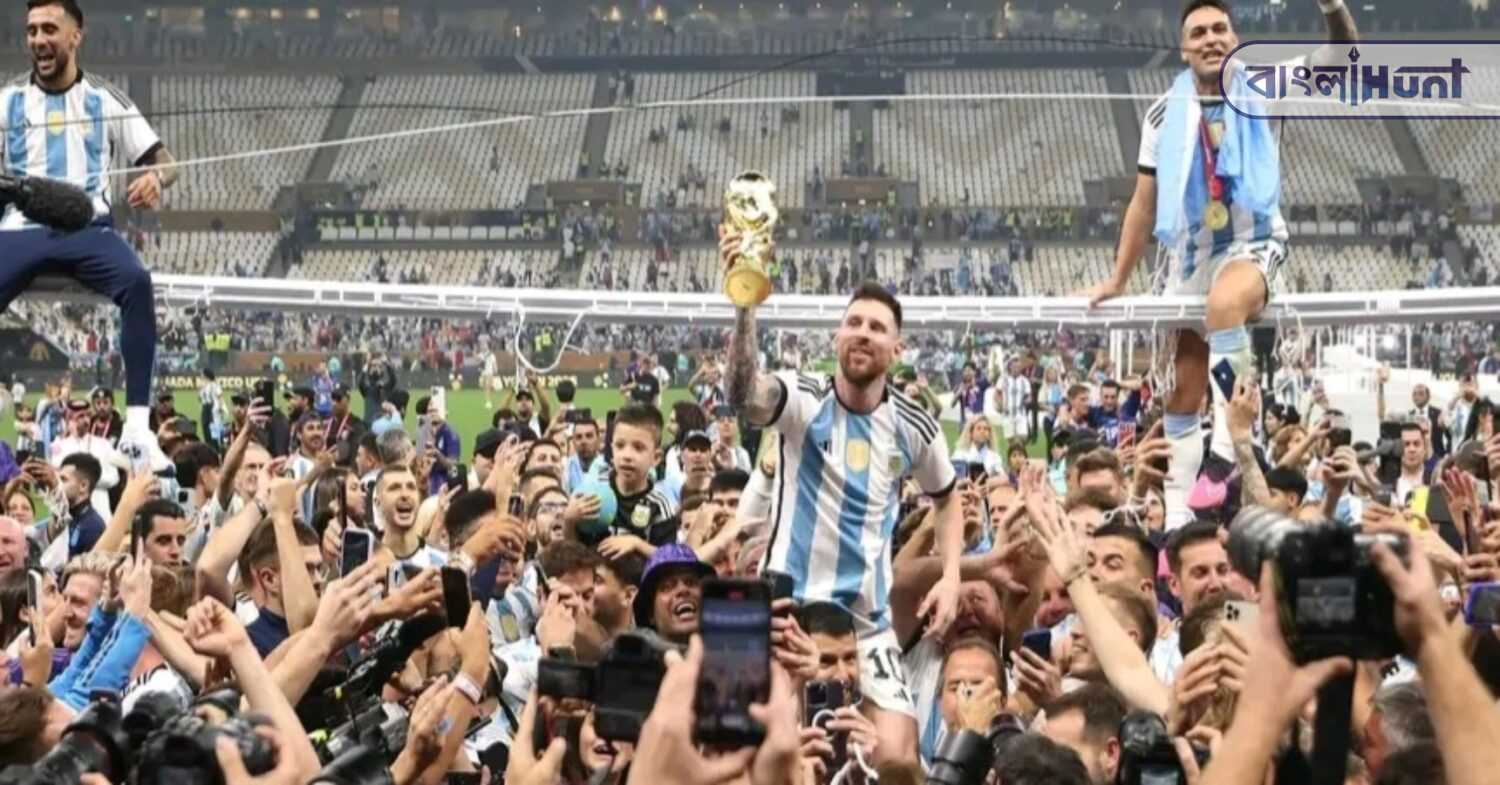 messi with world cup