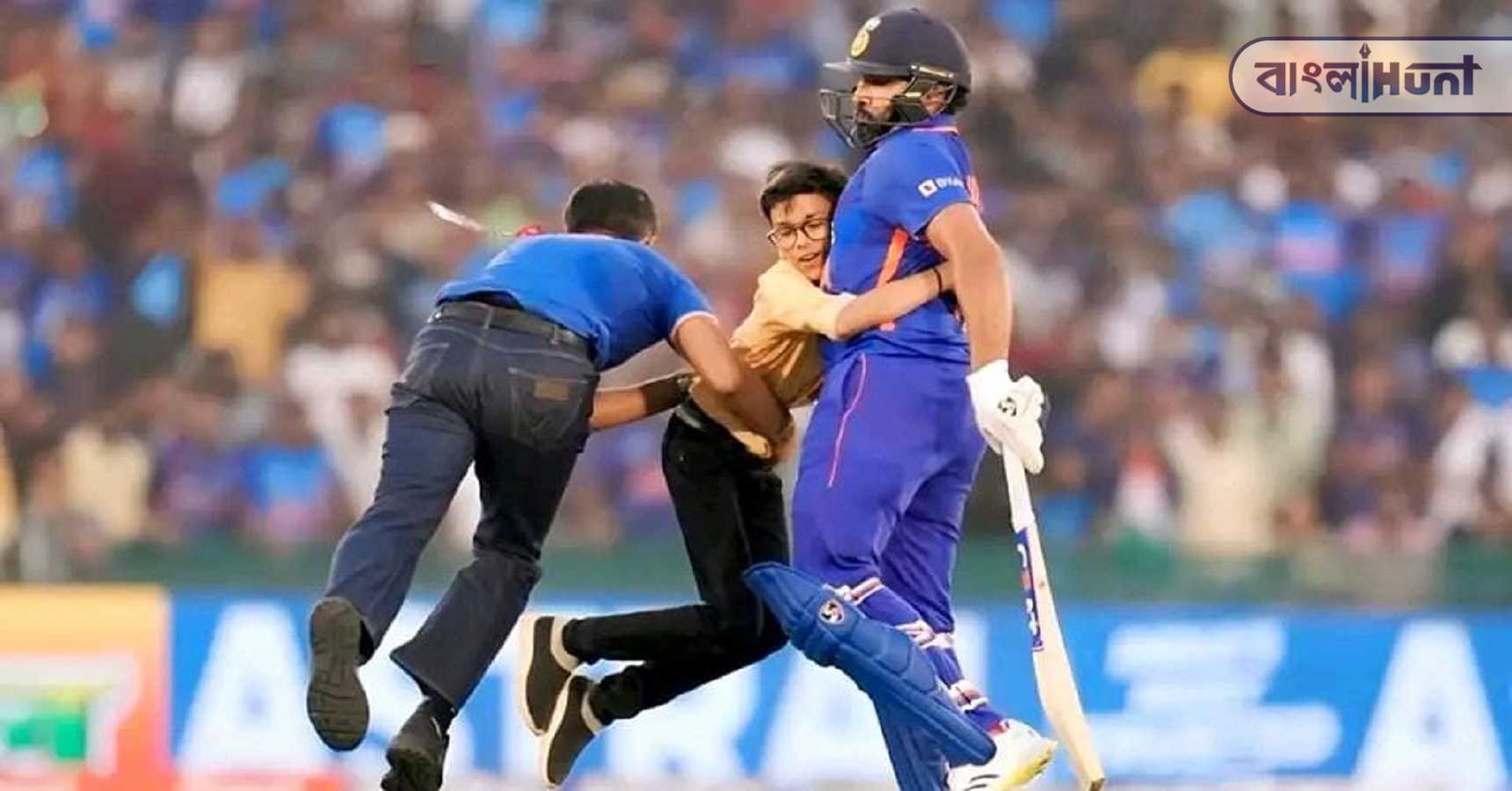 rohit fan invade