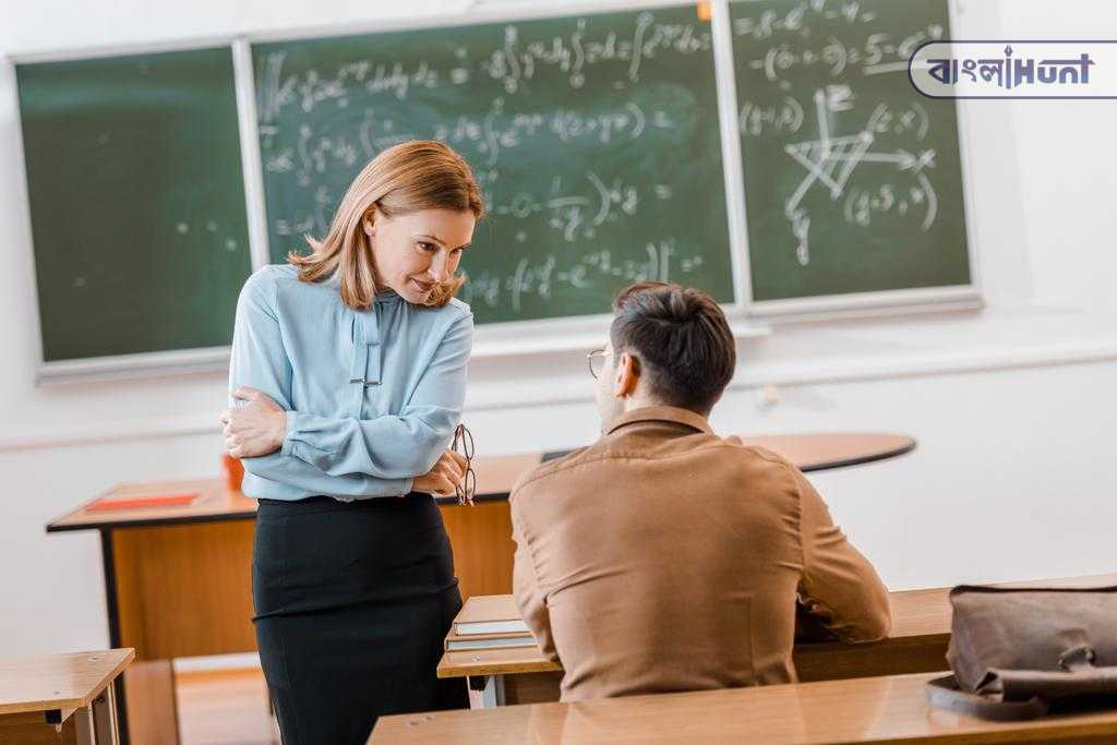  female teacher male student 