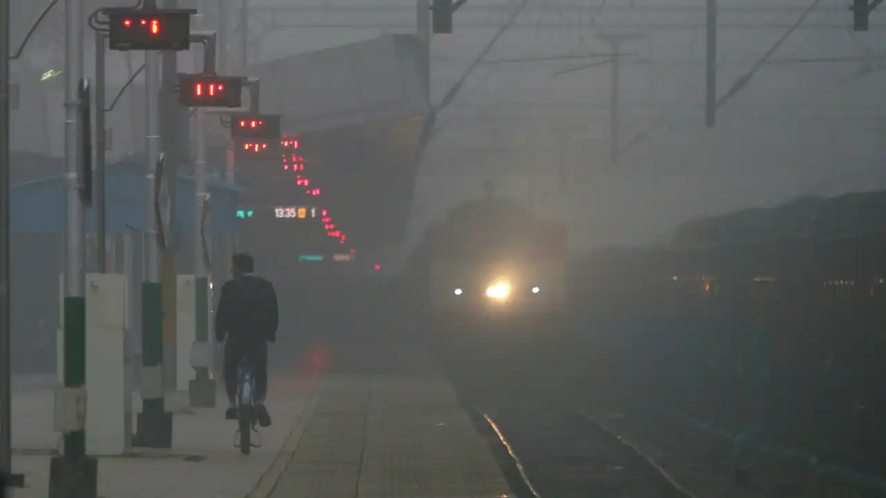 Indian Railways train fog