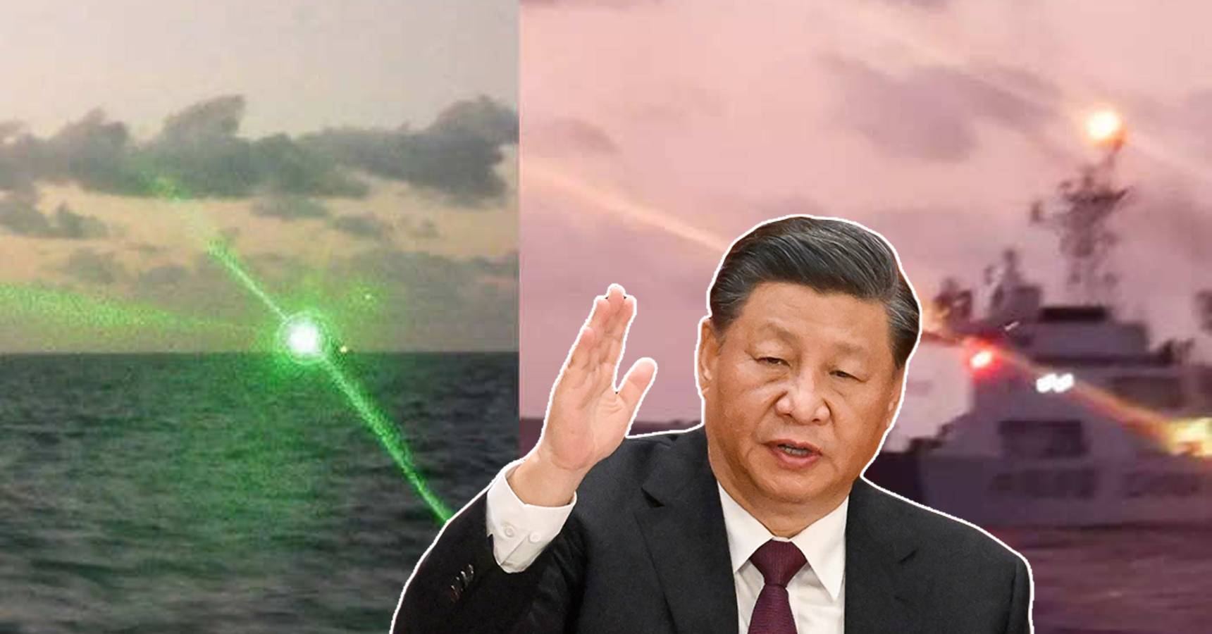 china laser attack