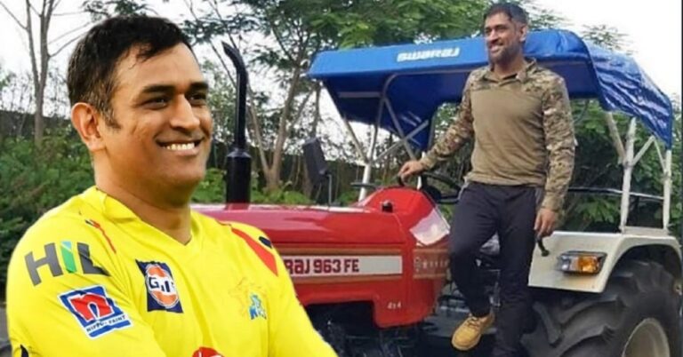 dhoni tractor csk