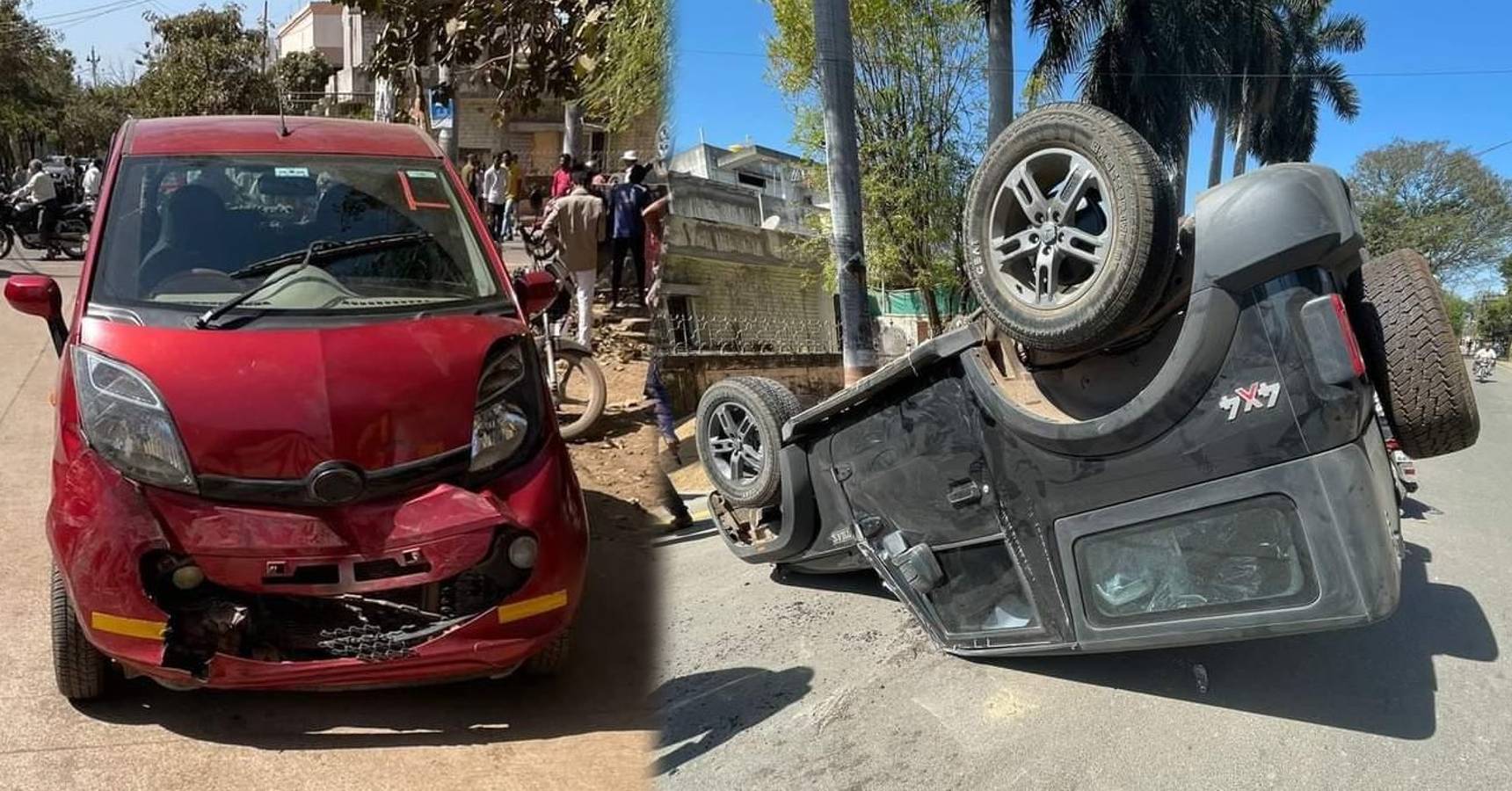 tata nano and mahindra thar