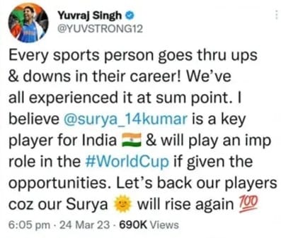 yuvi tweet