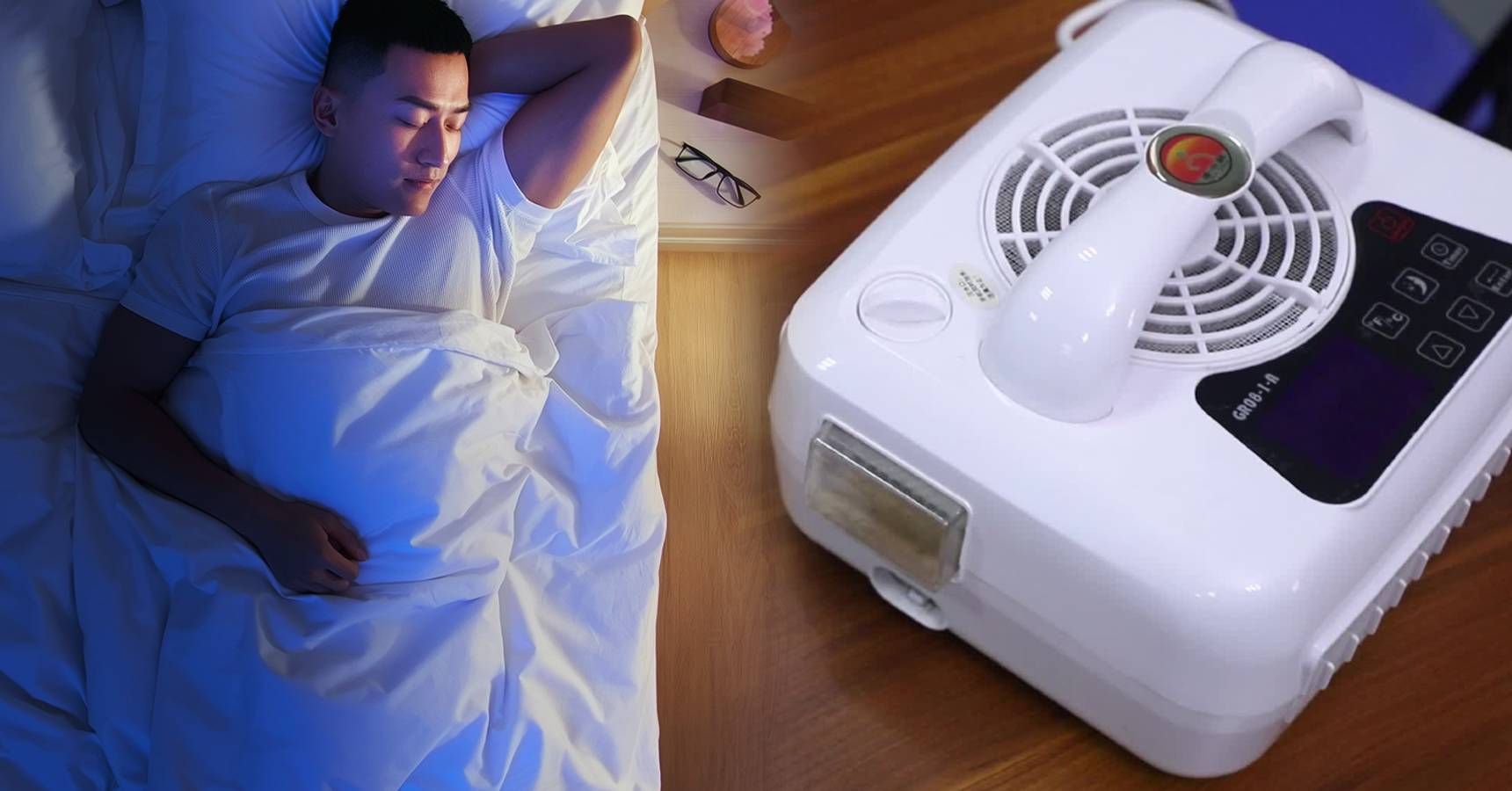 ac attached to the bed