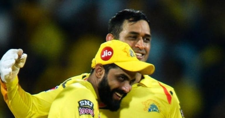 Jadeja win dhoni