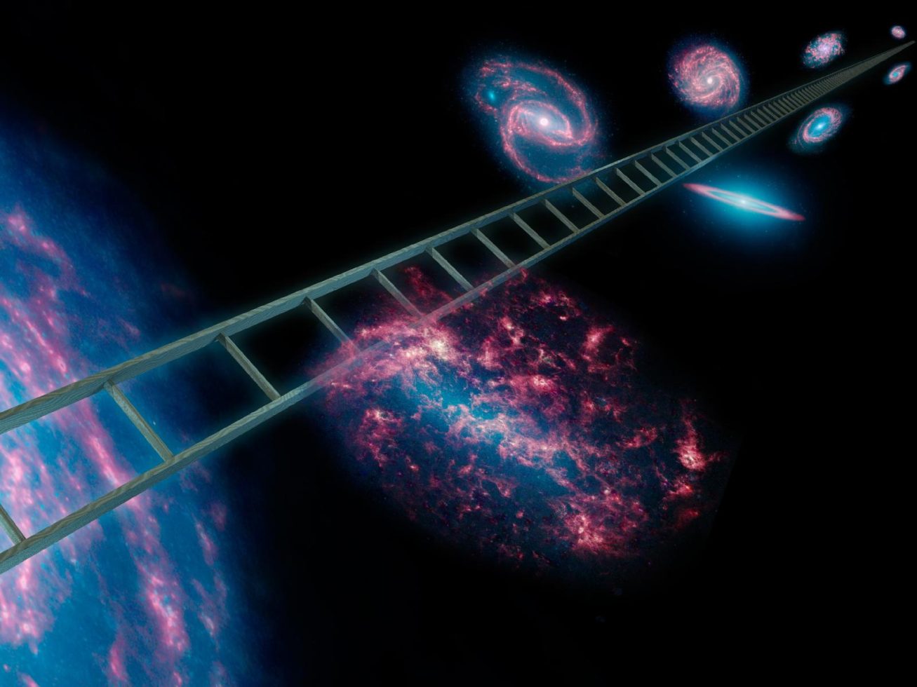 Scientists building a 300,000 km long staircase to go to the moon