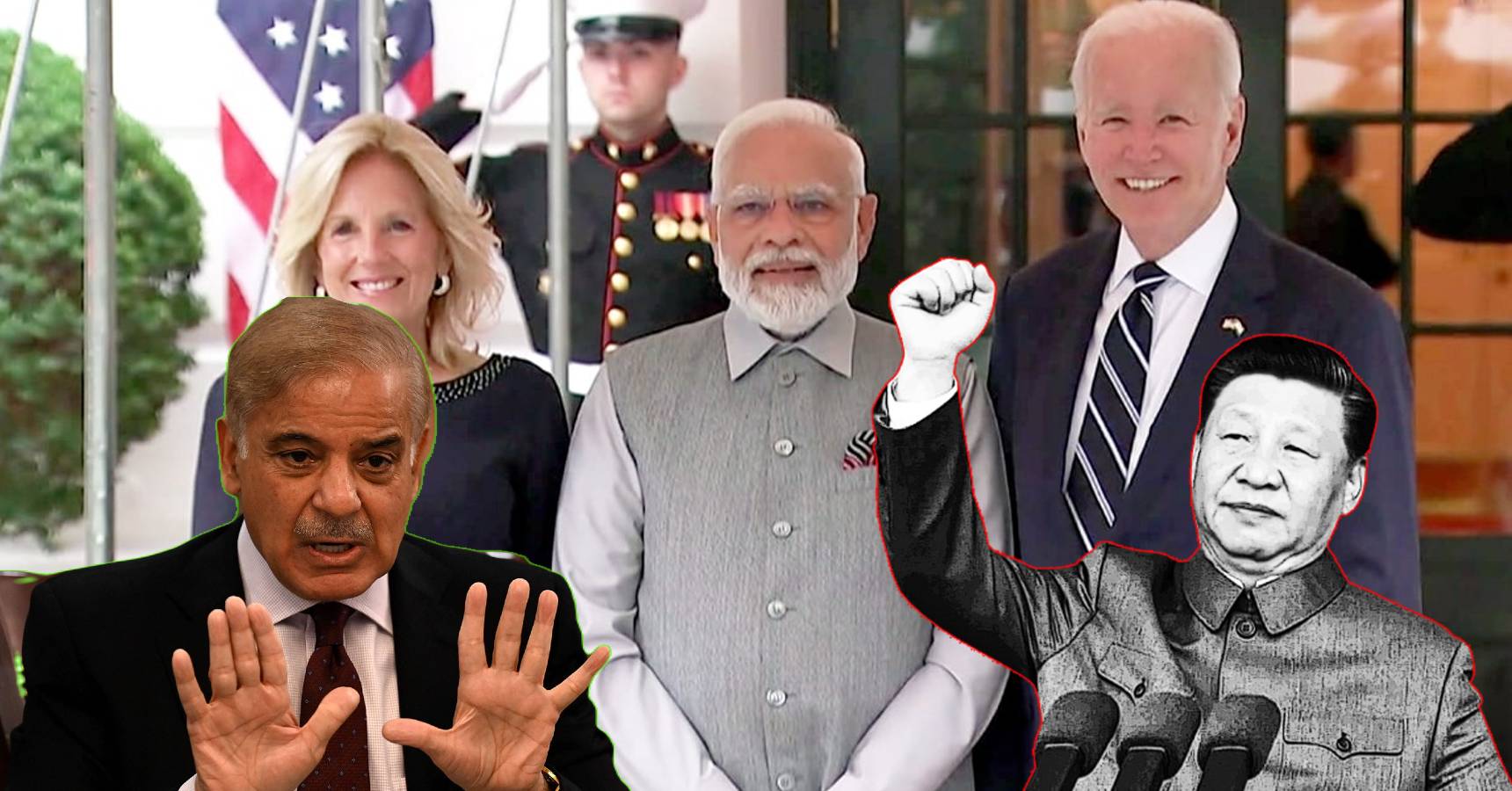 modi biden sharif