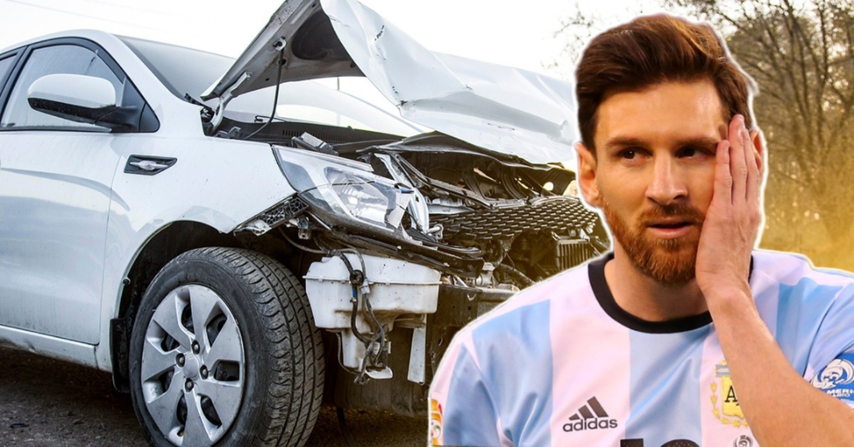 messi car accident