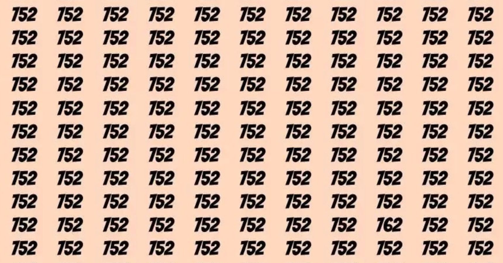 Optical Illusion Find the 762 number in the picture within 8 seconds