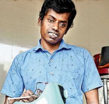 Even though he has lost his eyesight, Suresh is still fixing electrical devices by touch