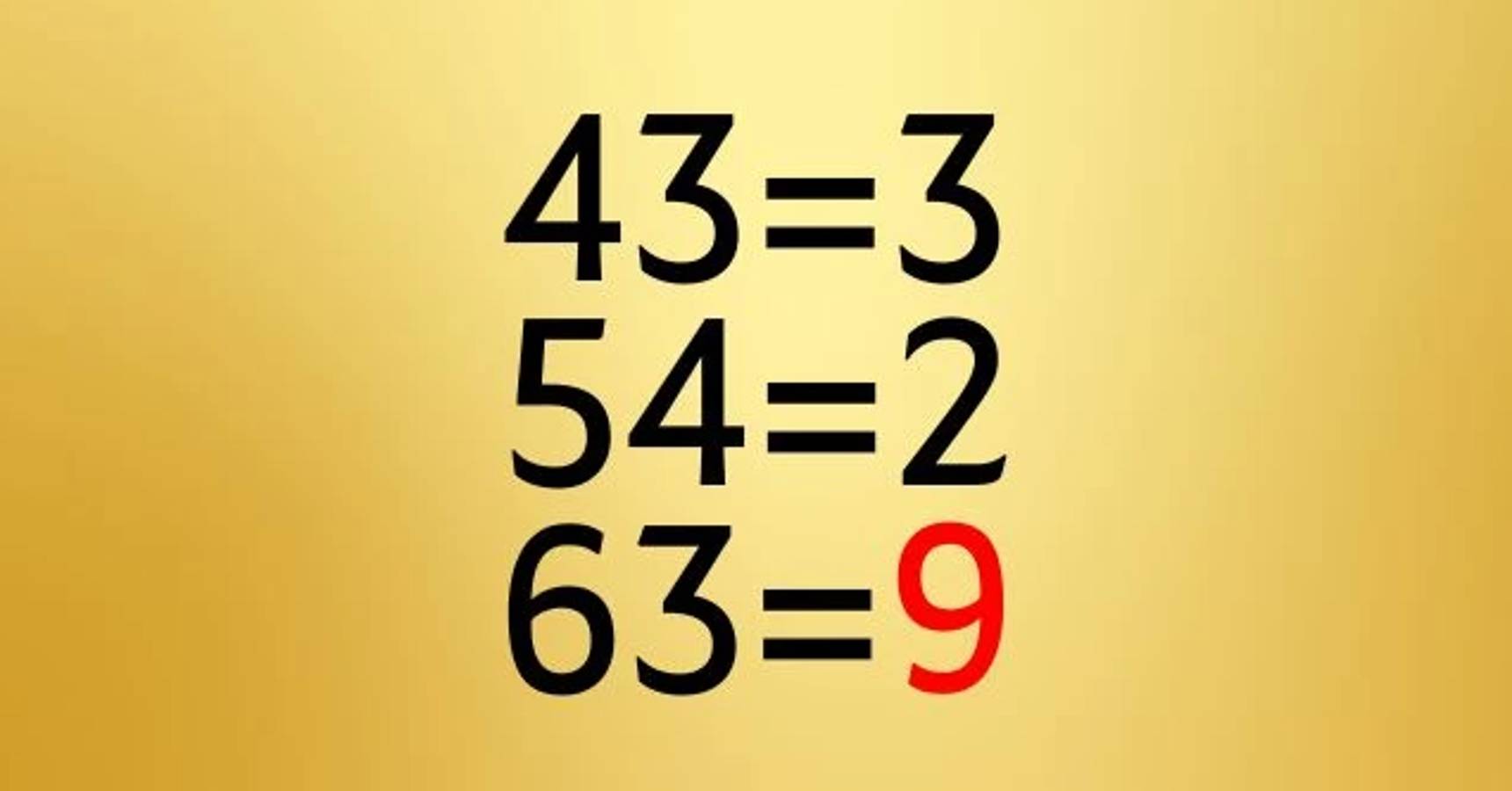 Brain Teser Solve this puzzle in 13 seconds