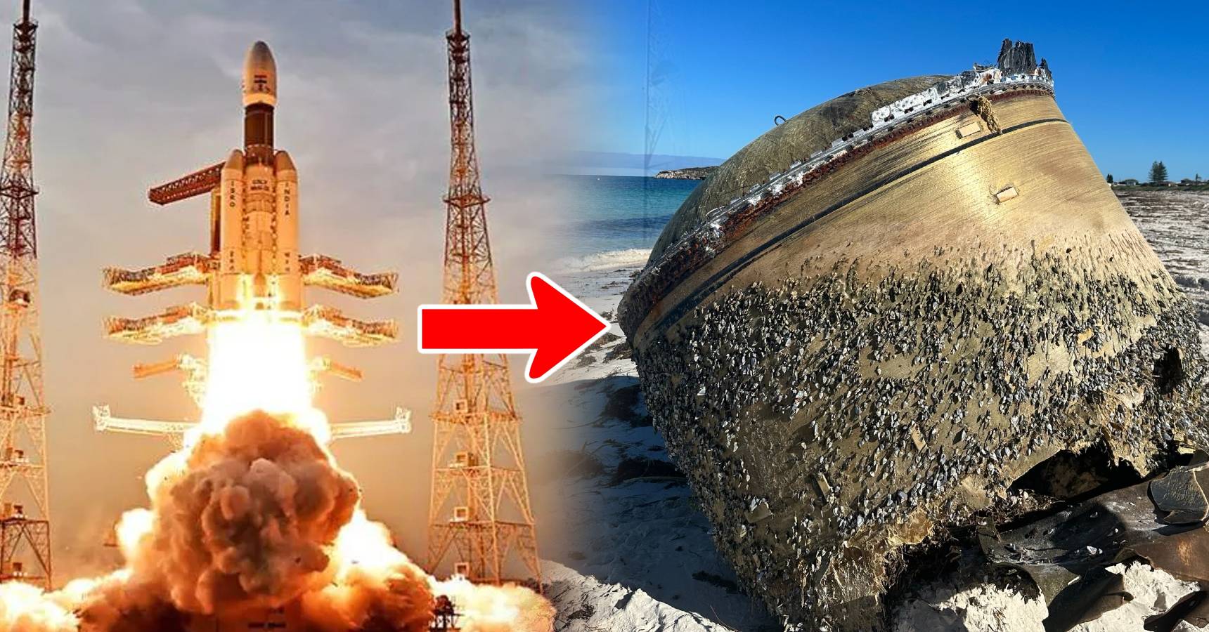 The mysterious object found on the beach of Australia is the wreckage of this Indian rocket