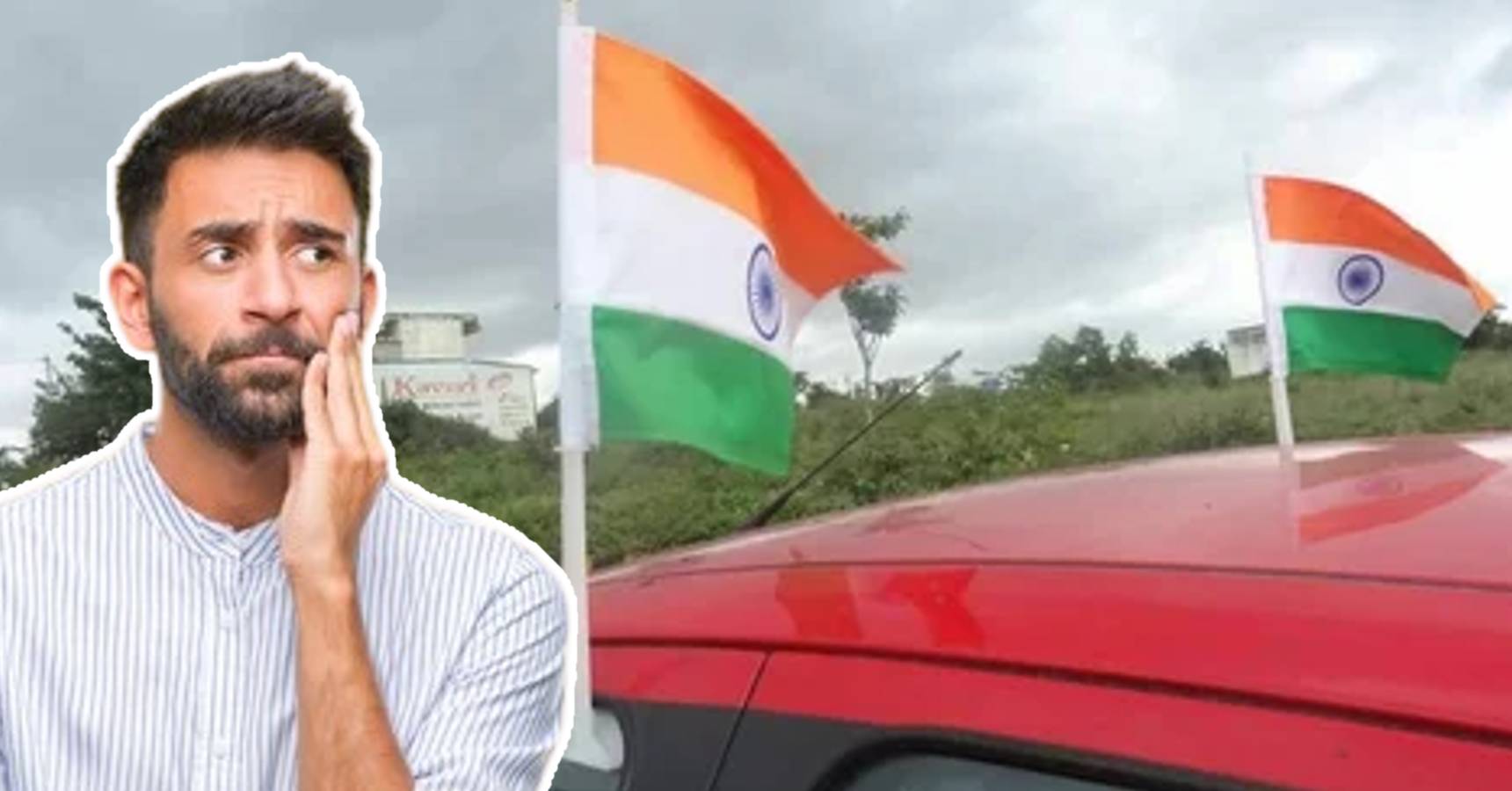 if you put the tricolor on your car, you will reach Jail