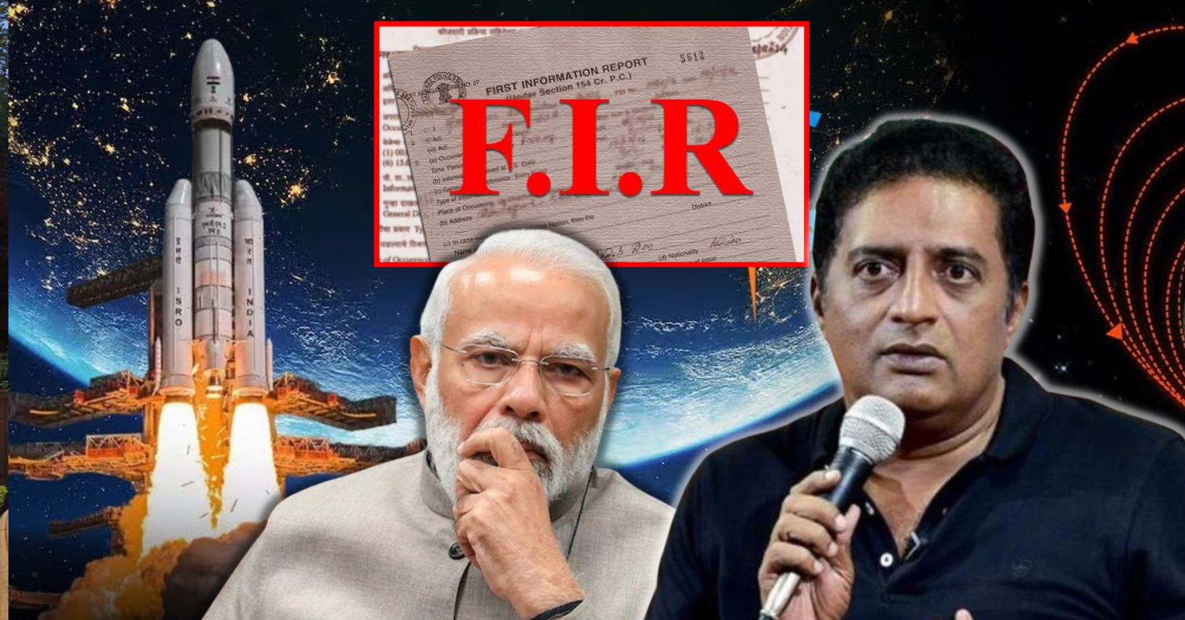 Fir Laudge against Prakash Raj due to controversial tweet on Chandrayaan 3