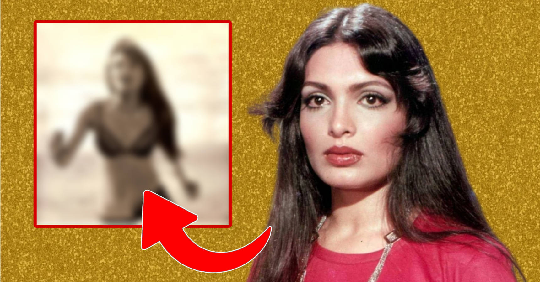 why did parveen babi ran without clothes on the street