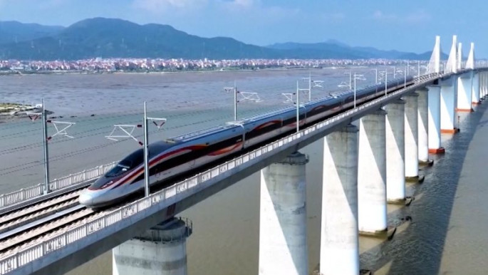  Now China has launched high-speed train service over the sea