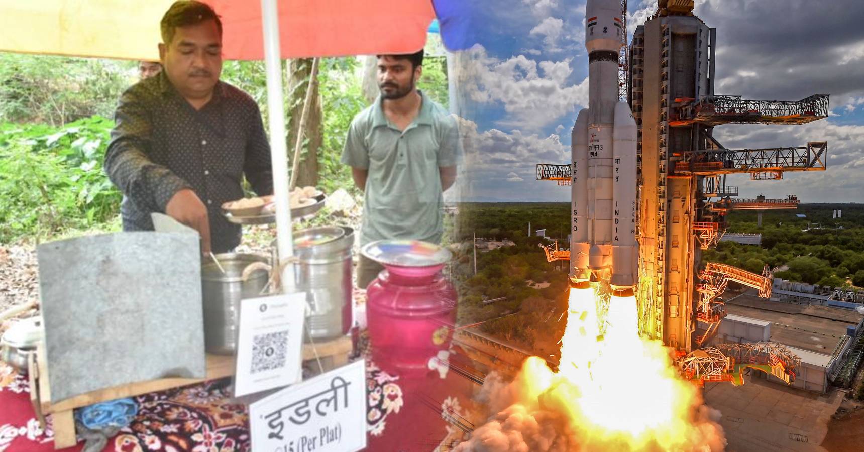 Worker who made the launch pad of Chandrayaan-3 are selling idli on the street