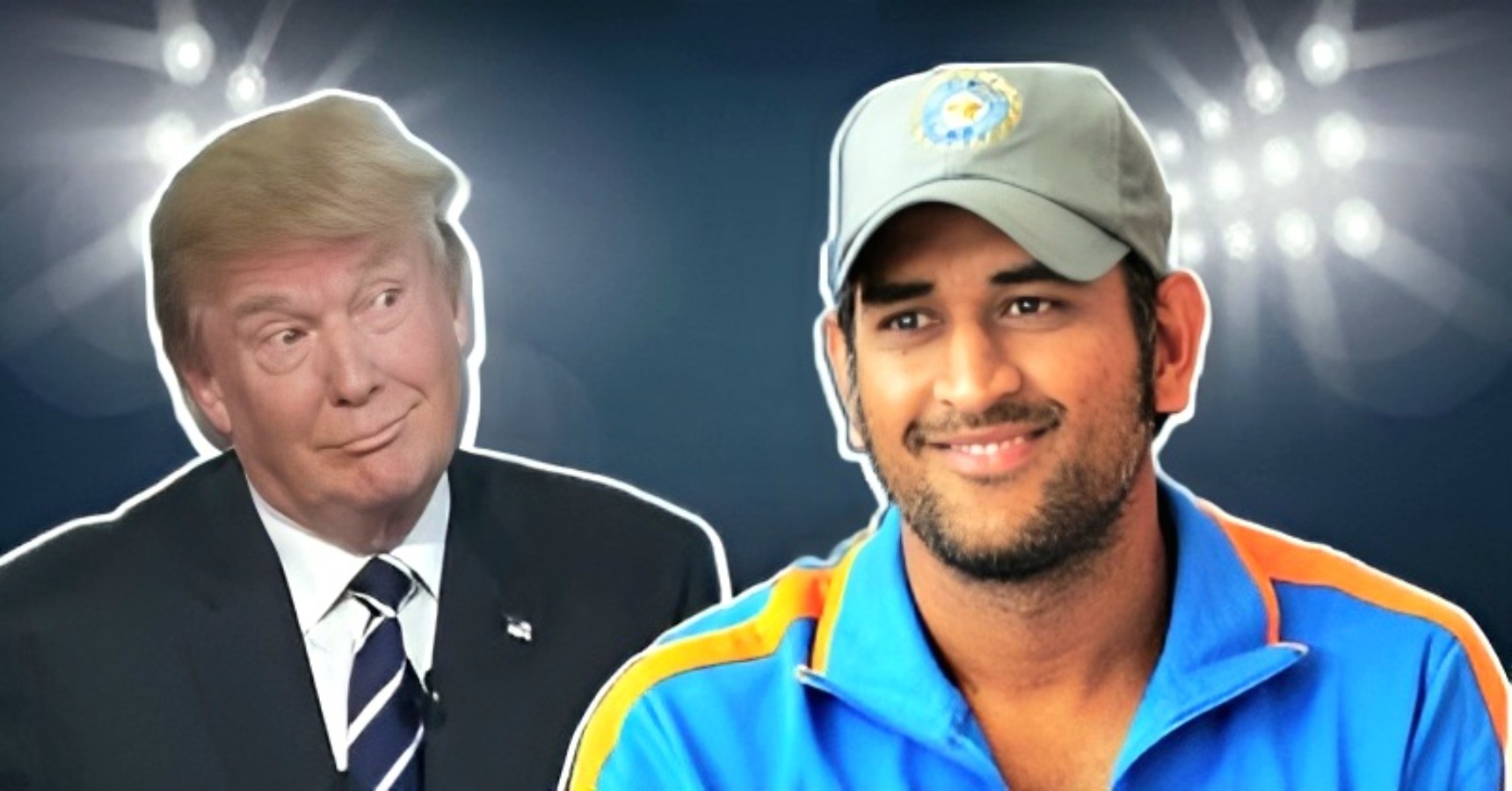 dhoni trump