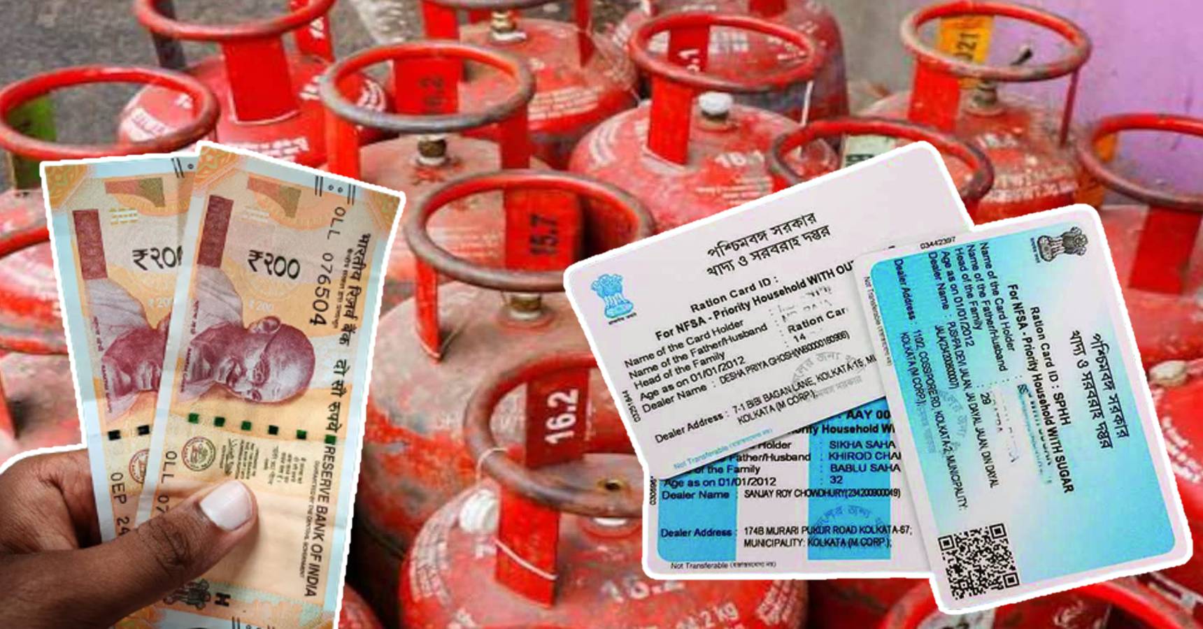 If you have a ration card, you will get a gas cylinder for 400 rupees