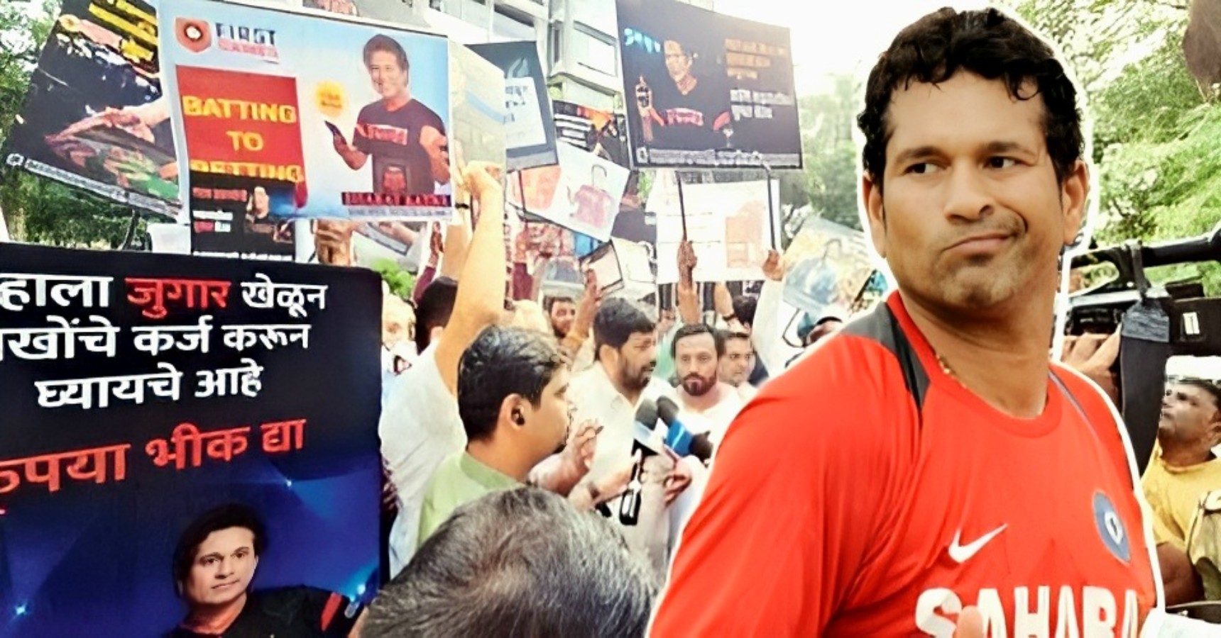 sachin protest