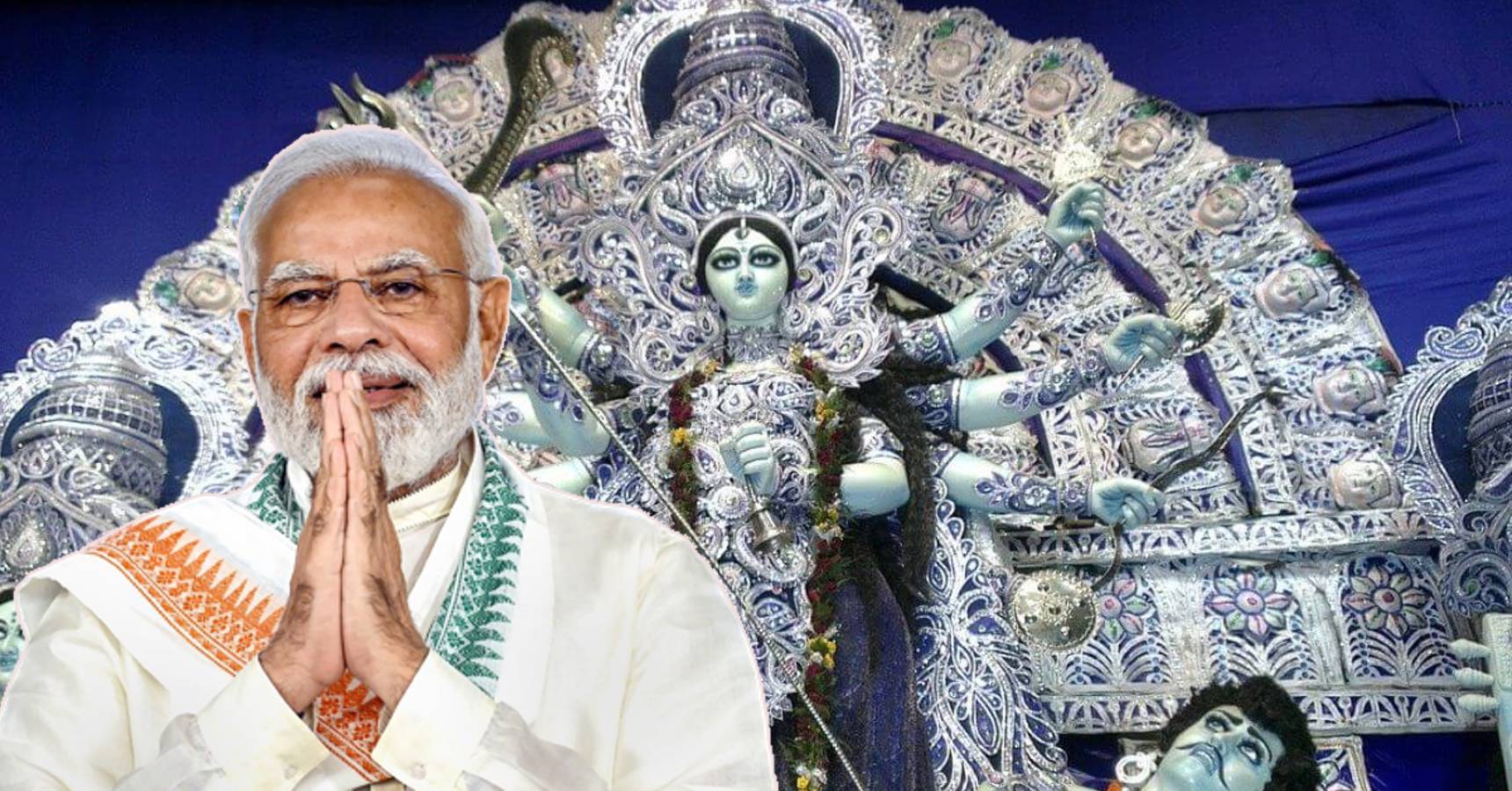 modi durga pujo