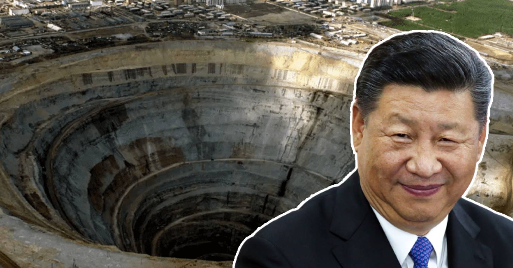 China is digging a hole of 32,000 feet