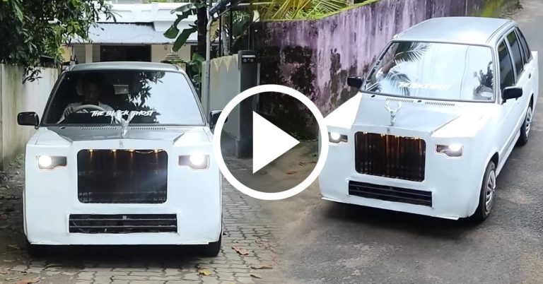 Young man turns Maruti 800 into Rolls Royce, viral video