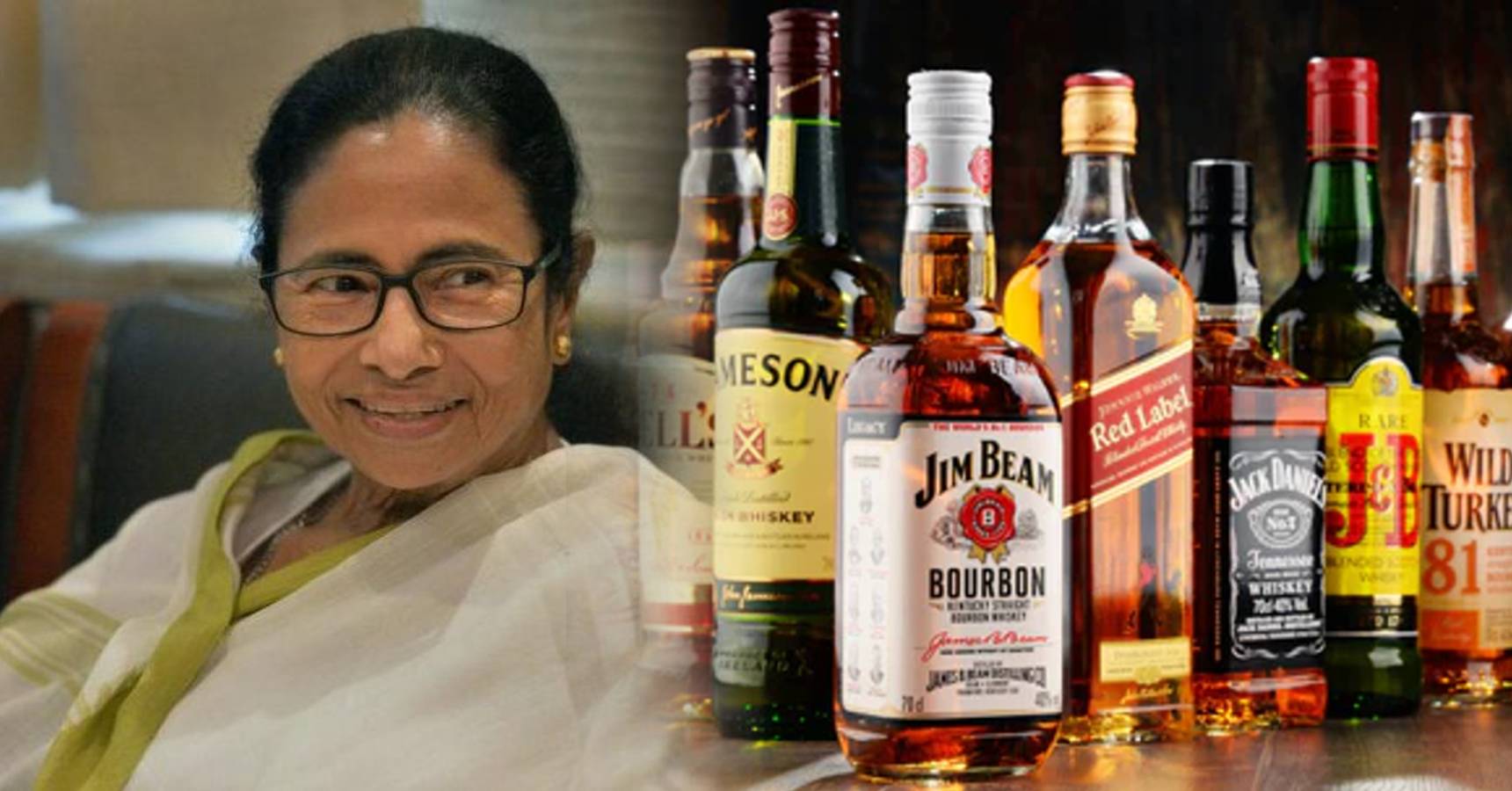 mamata durga puja liquor sale