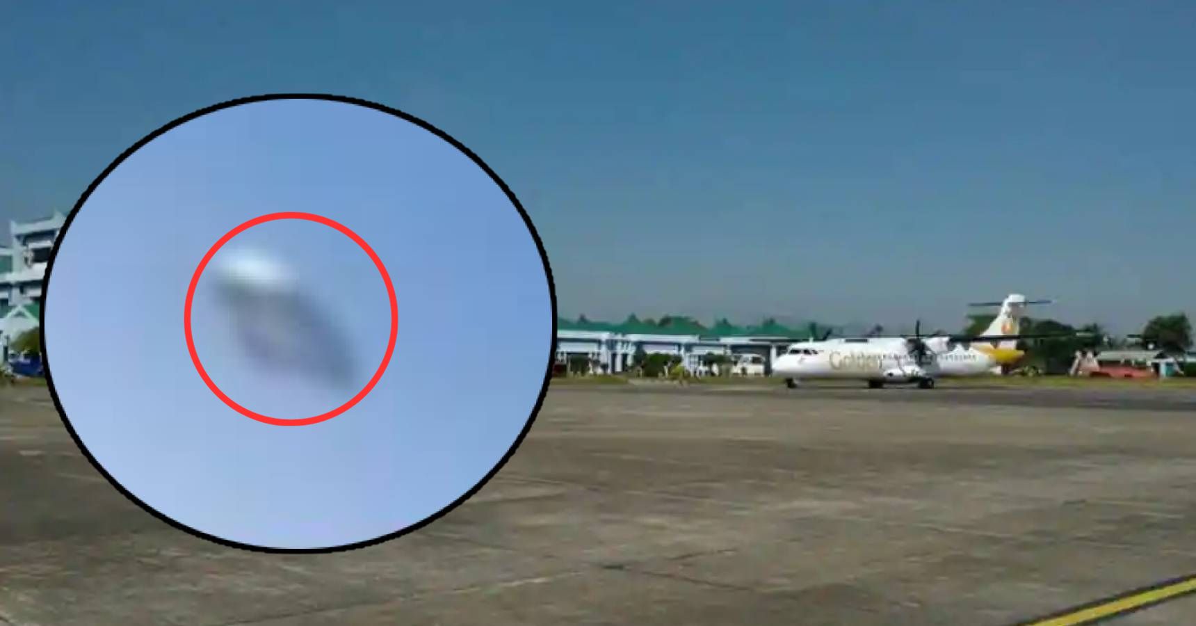 UFO sighted at this airport in India