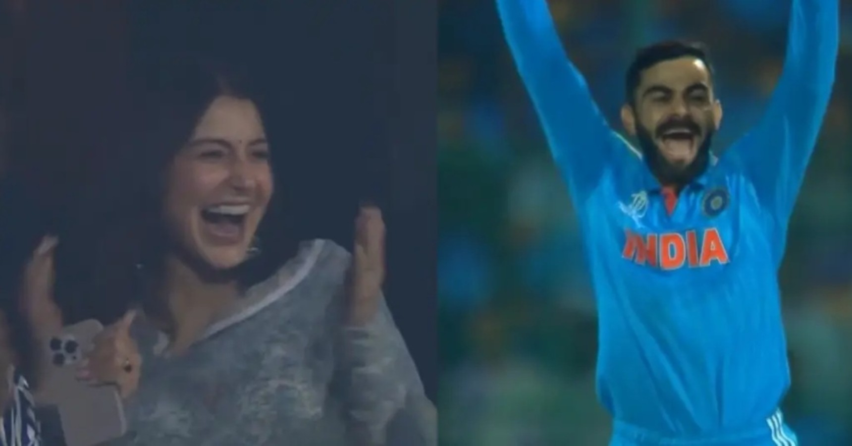 virat wicket anushka