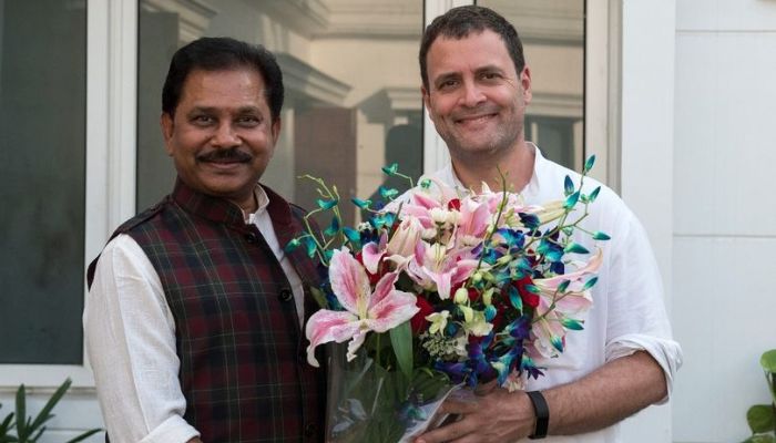 dhiraj sahu with rahul gandhi