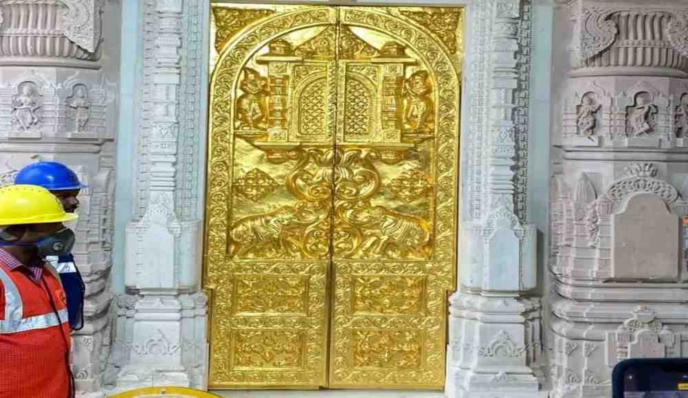 ayodhya ram mandir golden door ram temple gate