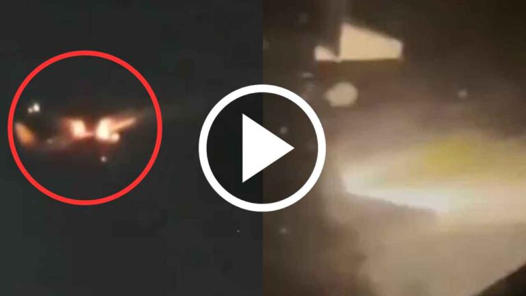 The plane caught fire at an altitude of 5,000 feet, Viral Video