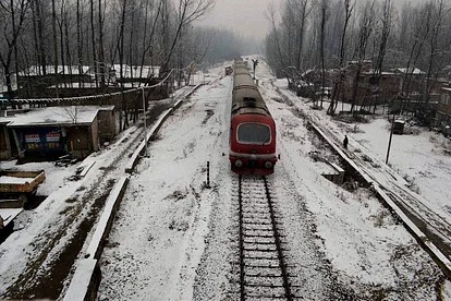 High speed train test was successfully completed on Udhampur-Baramulla railway line 