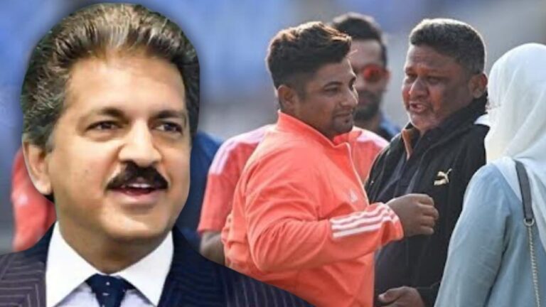 Anand Mahindra wants to gift Thar to Sarfaraz Khan's father