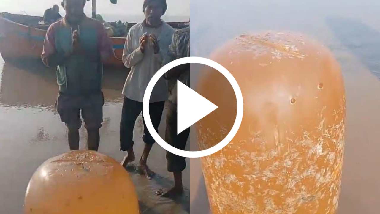 100 kg Shivalinga found in the sea, viral video