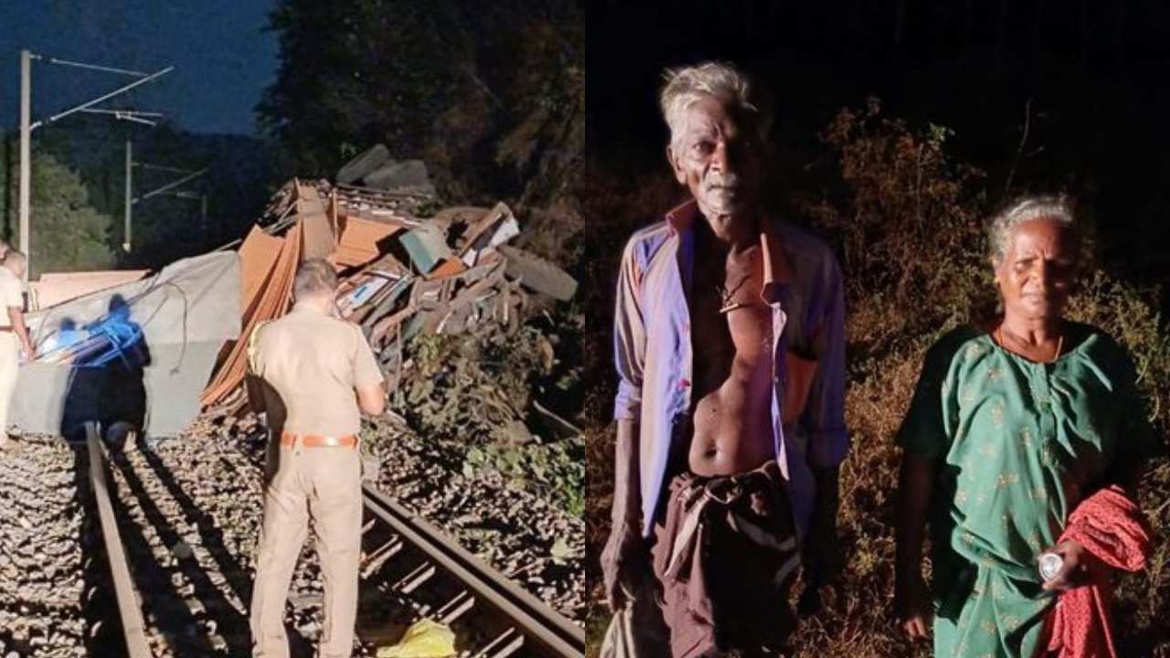 A major train accident was avoided by the action of the old couple