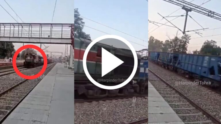 This time without a driver, the freight train went 70 km, Viral Video