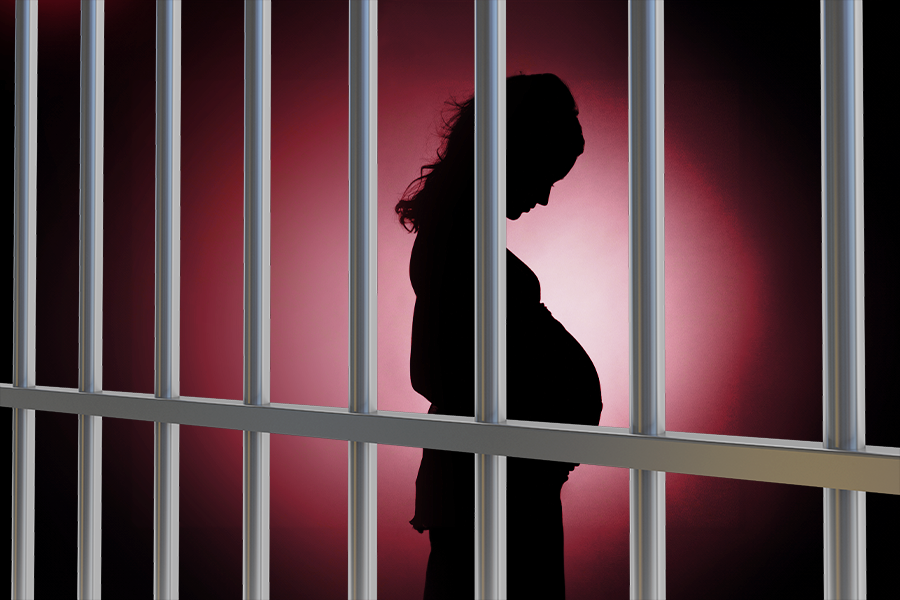 woman in jail