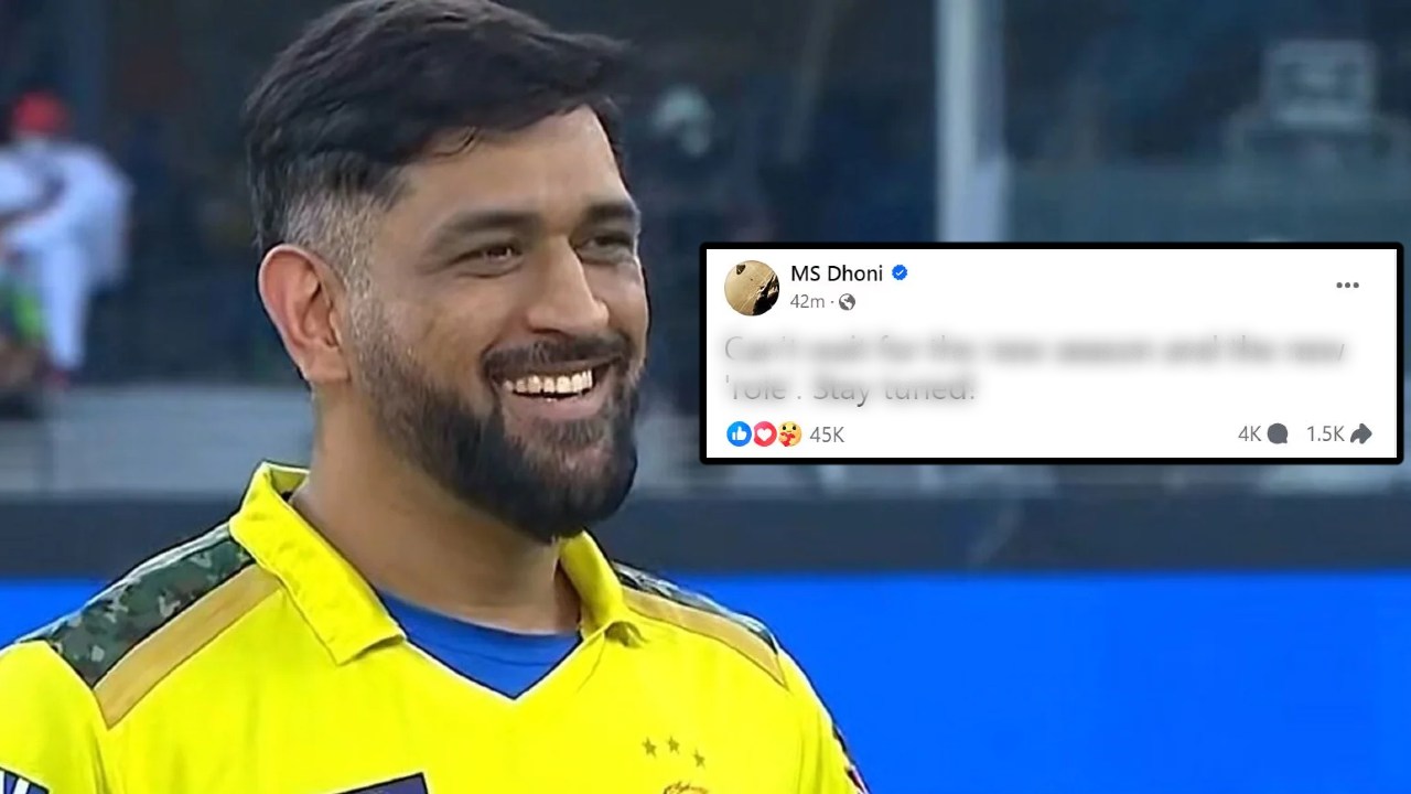 What Dhoni said by posting on Facebook before the start of IPL