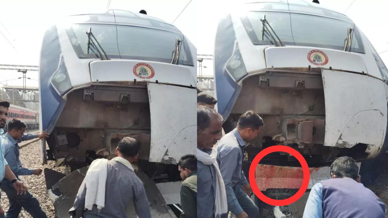 Vande Bharat Express collided with bull