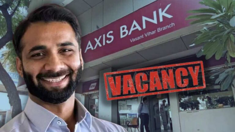 Recruitment in Axis Bank will be through interview.