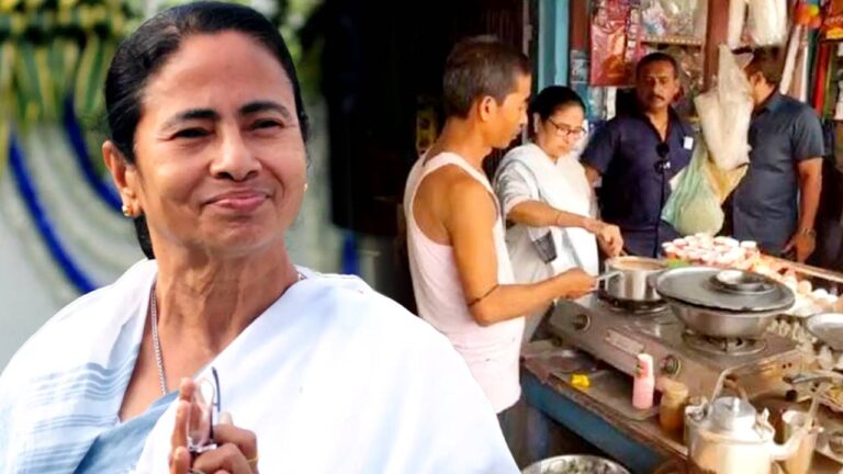 cm mamata banerjee in chalsa tea garden goes to tea shop and makes tea