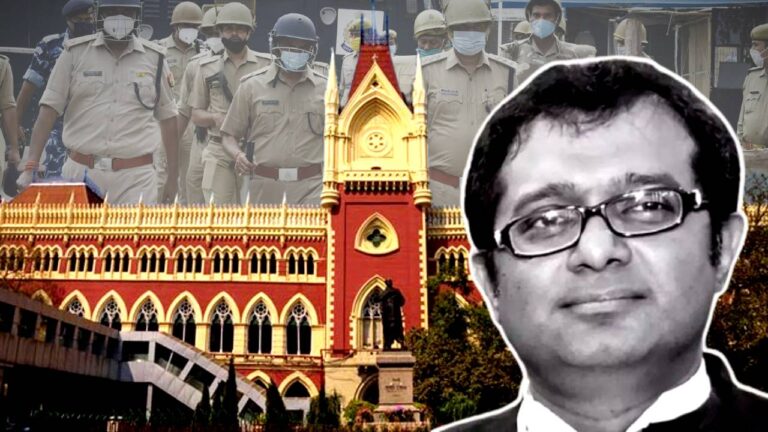 calcutta high court justice jay sengupta gets angry after seeing bhupatinagar police report