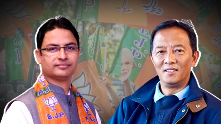 Congress leader Binay Tamang supporting BJP candidate Raju Bista for Lok Sabha Election 2024