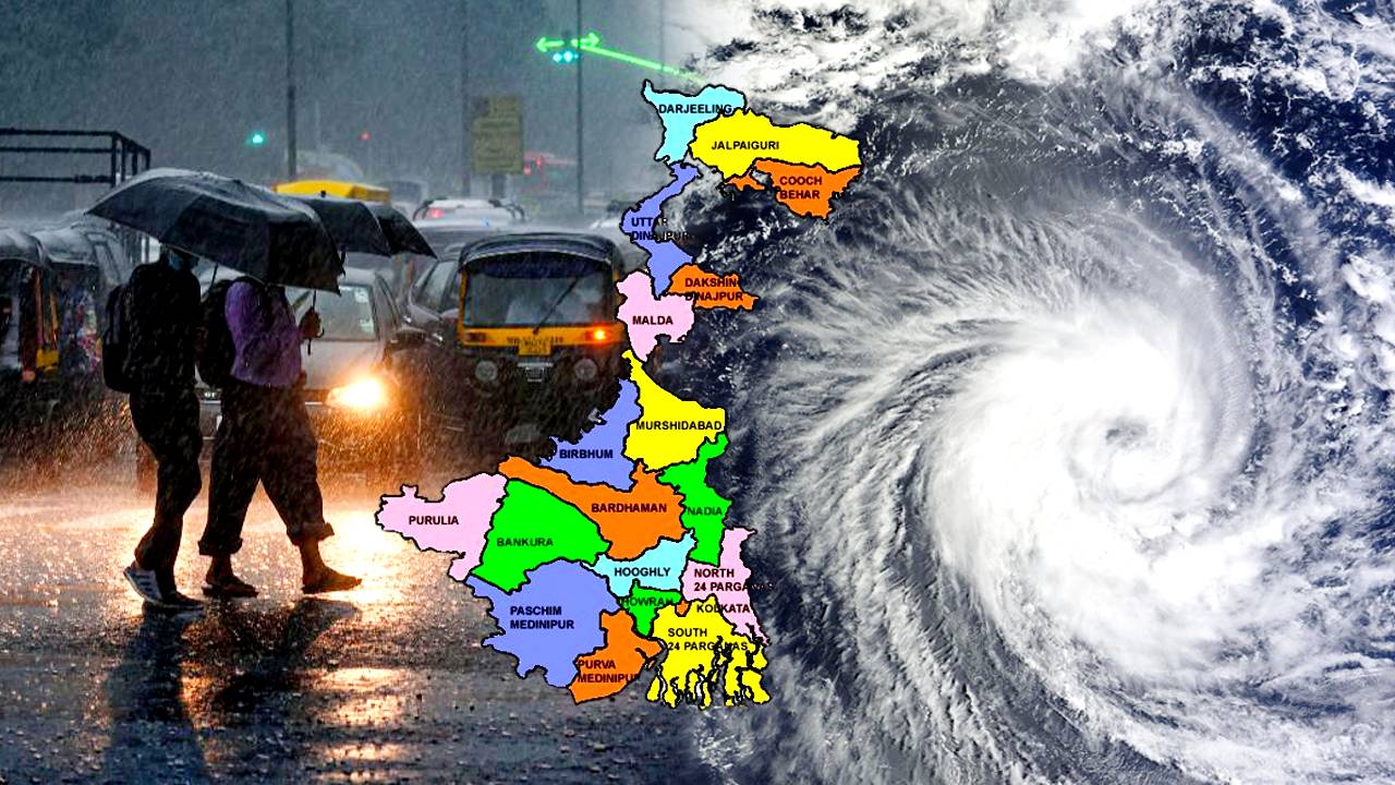 cyclonic circulation rain on wednesday may continue for 7 days north bengal south bengal weather update